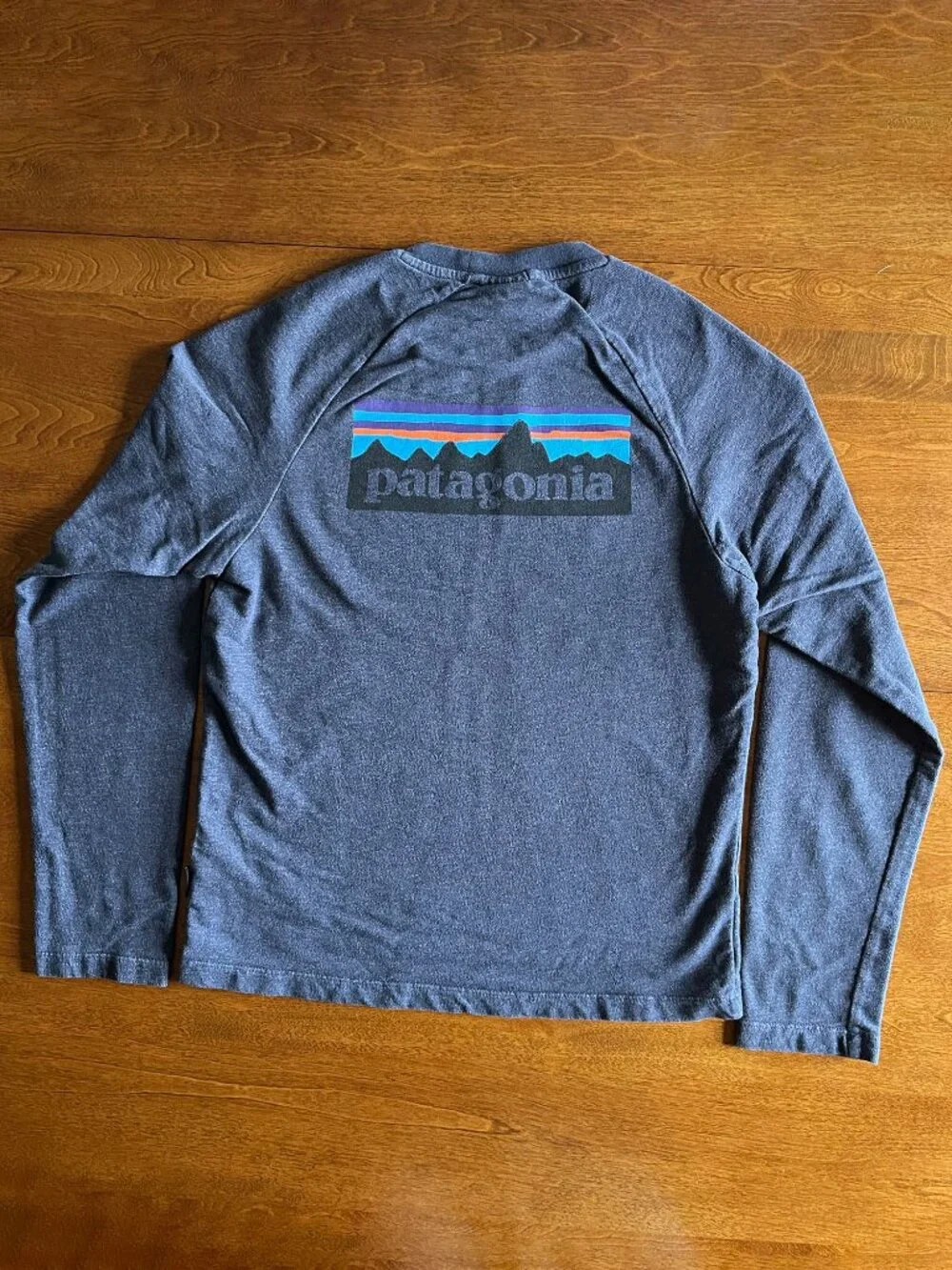 Patagonia navy organic logo shirt XS
